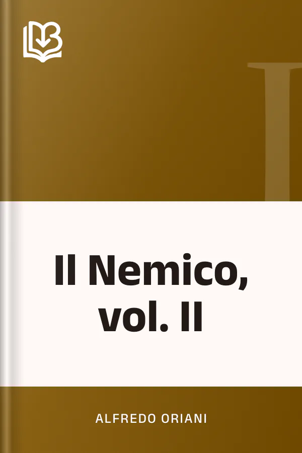 Il Nemico, vol. II di Alfredo Oriani, copertina del libro