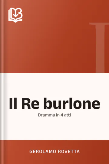 Il Re burlone di Gerolamo Rovetta, copertina del libro