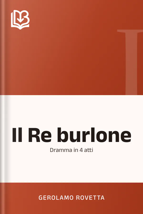 Il Re burlone di Gerolamo Rovetta, copertina del libro