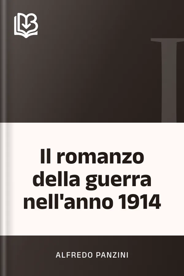 Il romanzo della guerra nell'anno 1914 di Alfredo Panzini, copertina del libro