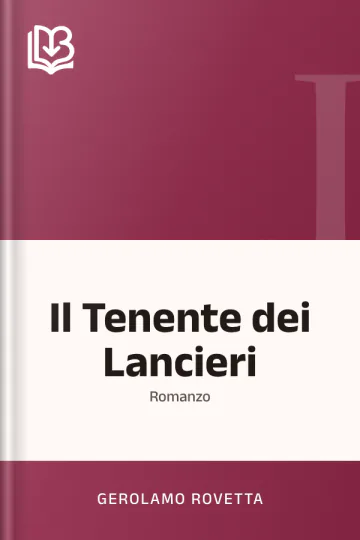 Il Tenente dei Lancieri di Gerolamo Rovetta, copertina del libro