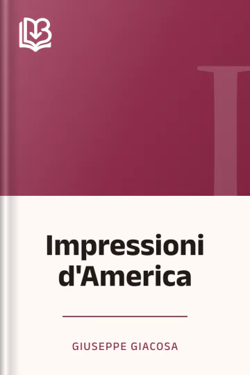 Impressioni d'America di Giuseppe Giacosa, copertina del libro