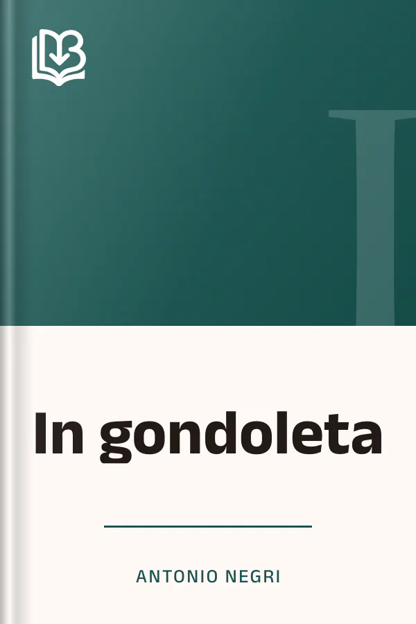 In gondoleta di Antonio Negri, copertina del libro