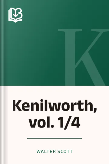 Kenilworth, vol. 1/4 di Walter Scott, copertina del libro