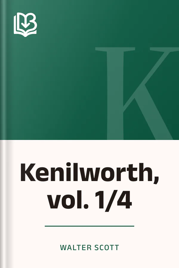 Kenilworth, vol. 1/4 di Walter Scott, copertina del libro