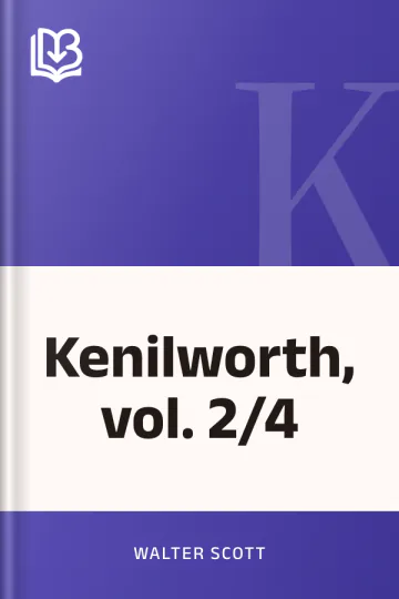 Kenilworth, vol. 2/4 di Walter Scott, copertina del libro