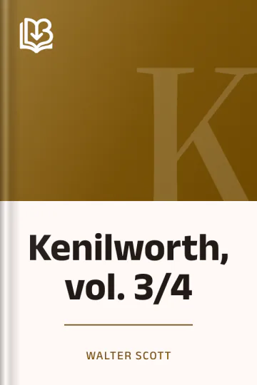 Kenilworth, vol. 3/4 di Walter Scott, copertina del libro
