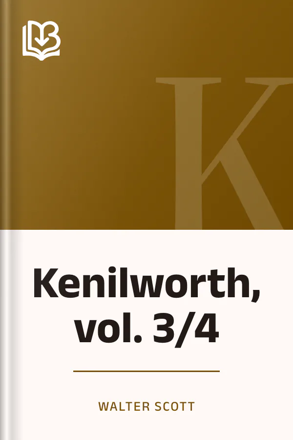 Kenilworth, vol. 3/4 di Walter Scott, copertina del libro