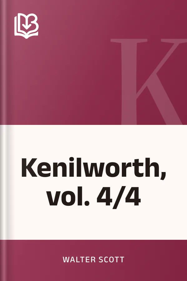 Kenilworth, vol. 4/4 di Walter Scott, copertina del libro