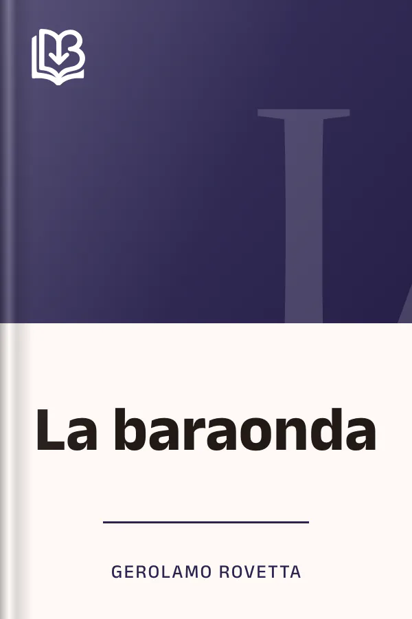 La baraonda di Gerolamo Rovetta, copertina del libro