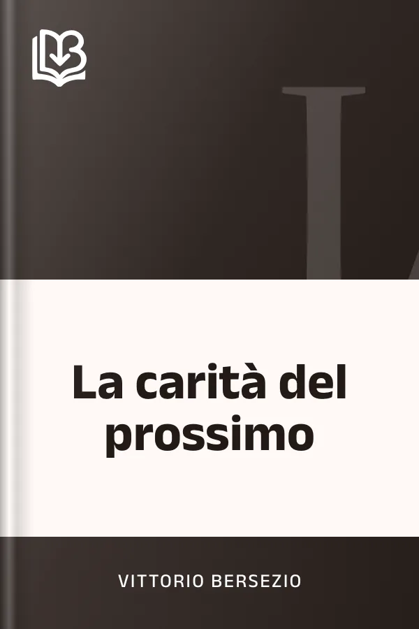 La carità del prossimo di Vittorio Bersezio, copertina del libro