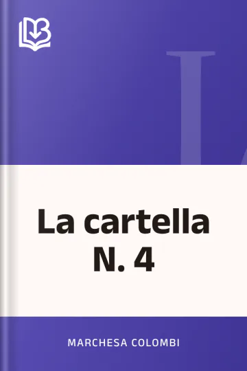 La cartella N. 4 di marchesa Colombi, copertina del libro