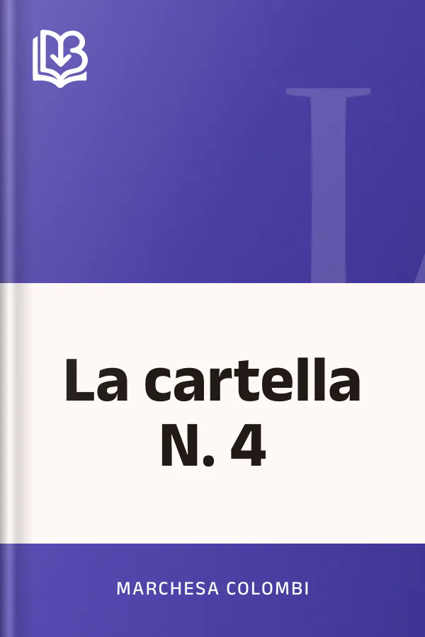 La cartella N. 4 di marchesa Colombi, copertina del libro