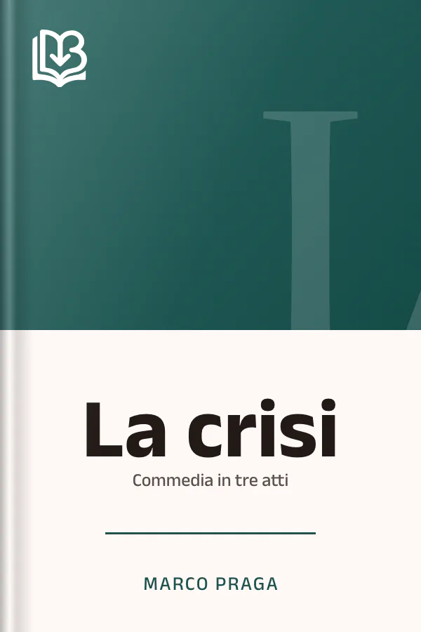 La crisi di Marco Praga, copertina del libro
