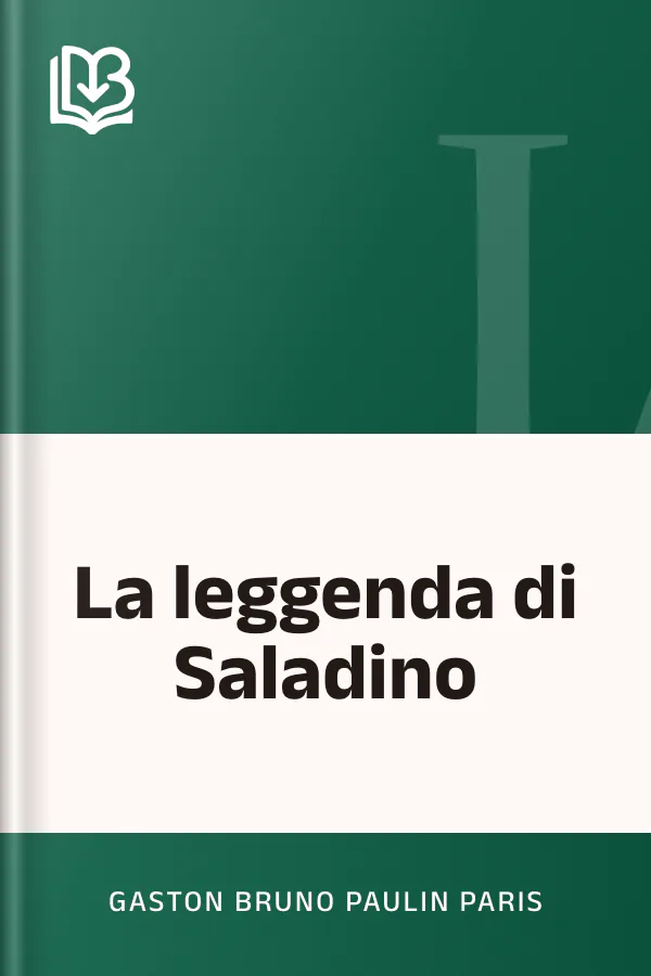 La leggenda di Saladino di Gaston Bruno Paulin Paris, copertina del libro