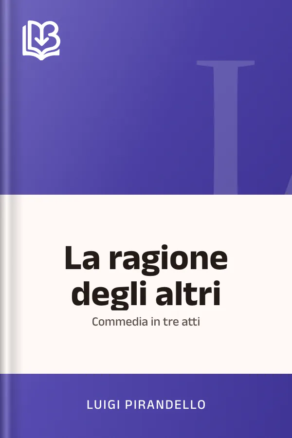 La ragione degli altri di Luigi Pirandello, copertina del libro