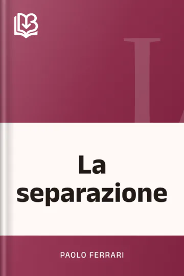 La separazione di Paolo Ferrari, copertina del libro