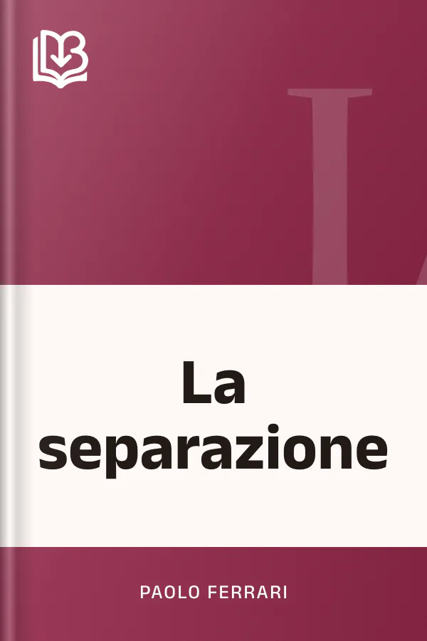 La separazione di Paolo Ferrari, copertina del libro