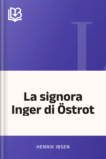 La signora Inger di Östrot di Henrik Ibsen, copertina del libro