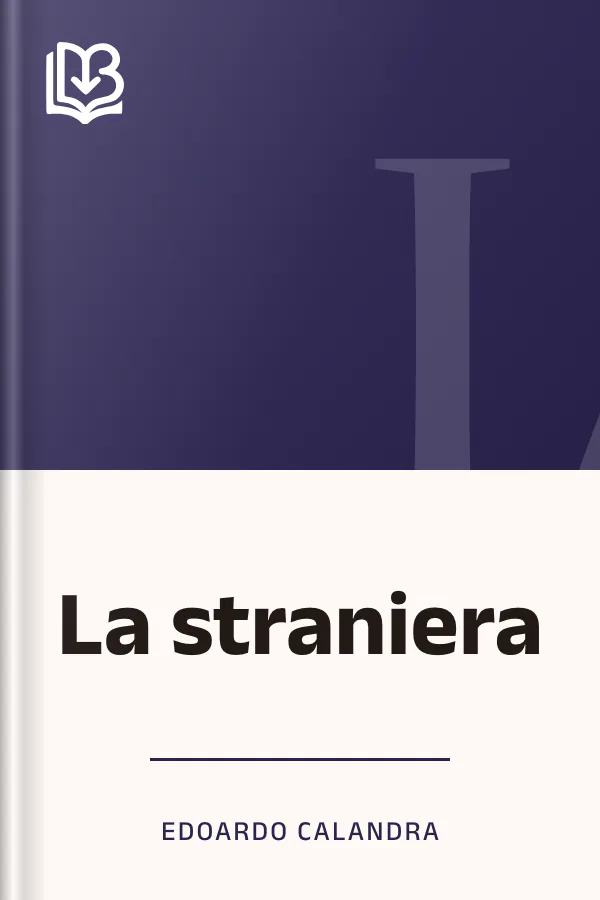 La straniera di Edoardo Calandra, copertina del libro