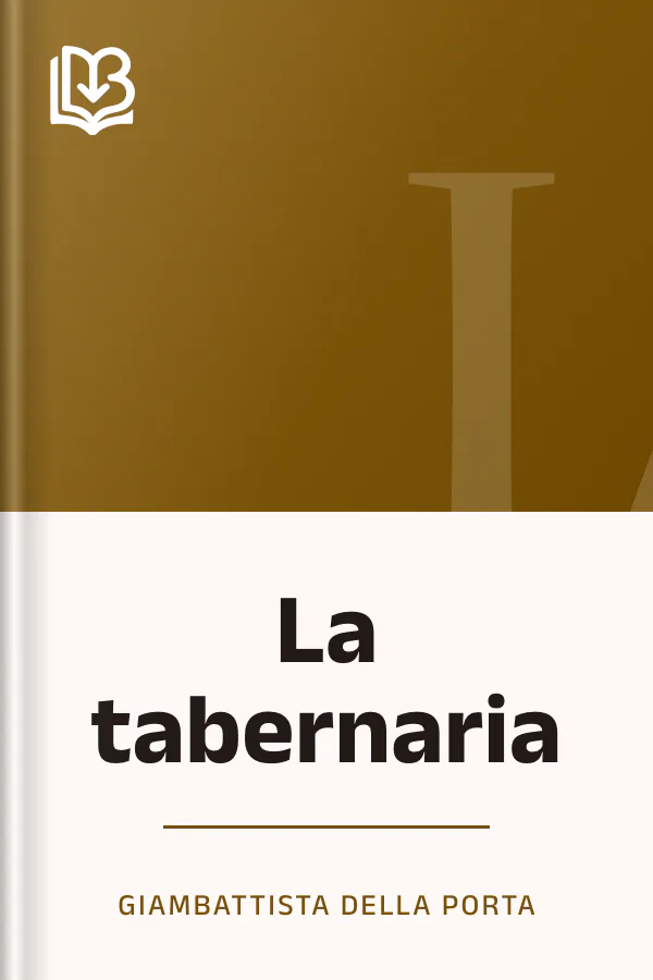 La tabernaria di Giambattista della Porta, copertina del libro