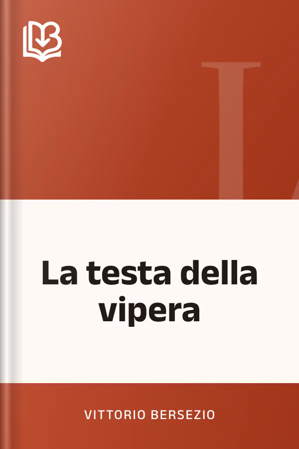 La testa della vipera di Vittorio Bersezio, copertina del libro
