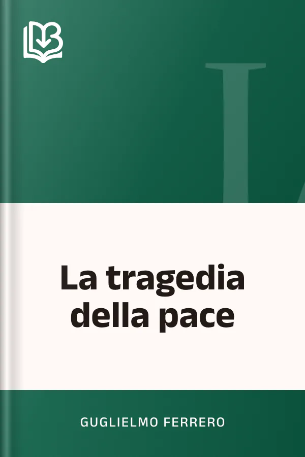 La tragedia della pace di Guglielmo Ferrero, copertina del libro