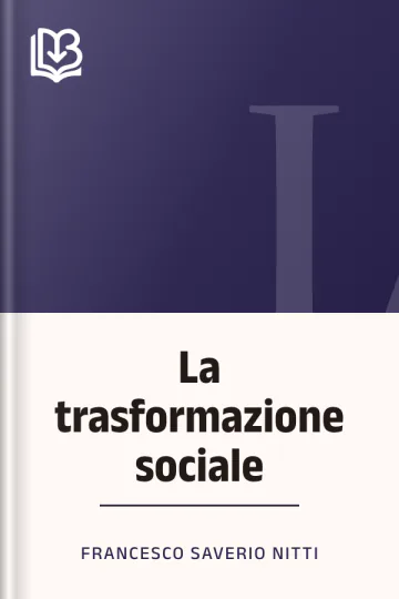 La trasformazione sociale di Francesco Saverio Nitti, copertina del libro