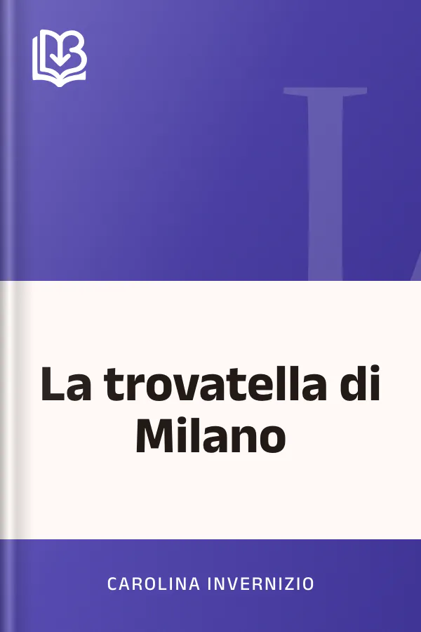 La trovatella di Milano di Carolina Invernizio, copertina del libro