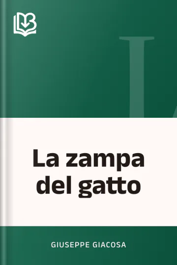 La zampa del gatto di Giuseppe Giacosa, copertina del libro
