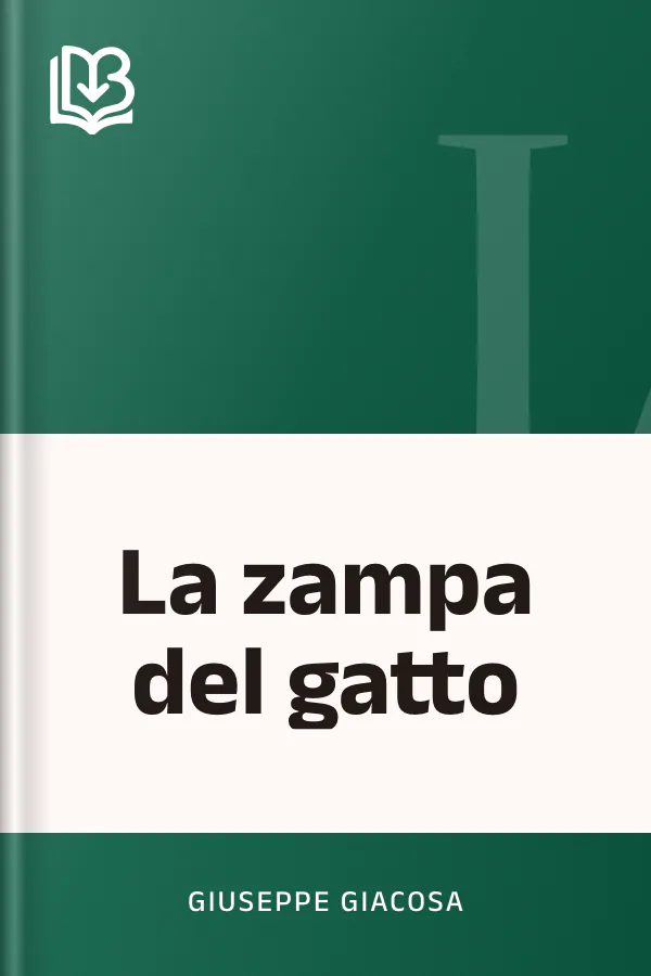 La zampa del gatto di Giuseppe Giacosa, copertina del libro