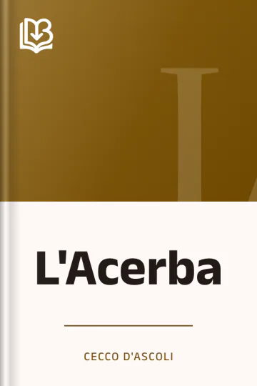 L'Acerba di Cecco d'Ascoli, copertina del libro