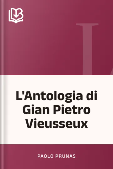 L'Antologia di Gian Pietro Vieusseux di Paolo Prunas, copertina del libro