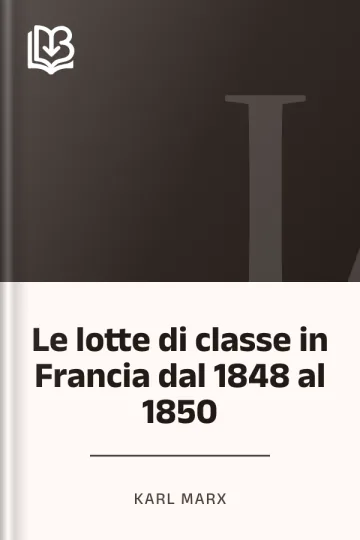 Le lotte di classe in Francia dal 1848 al 1850 di Karl Marx, copertina del libro