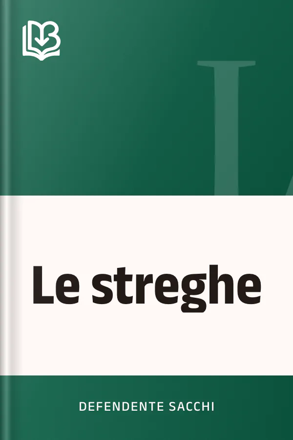 Le streghe di Defendente Sacchi, copertina del libro