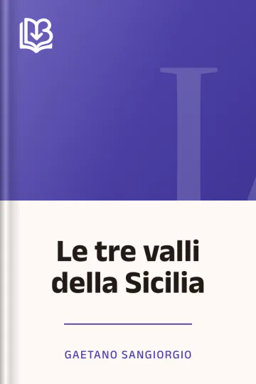 Le tre valli della Sicilia di Gaetano Sangiorgio, copertina del libro