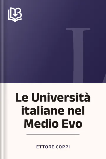 Le Università italiane nel Medio Evo di Ettore Coppi, copertina del libro