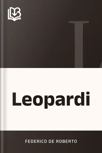 Leopardi di Federico De Roberto, copertina del libro