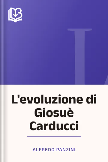 L'evoluzione di Giosuè Carducci di Alfredo Panzini, copertina del libro