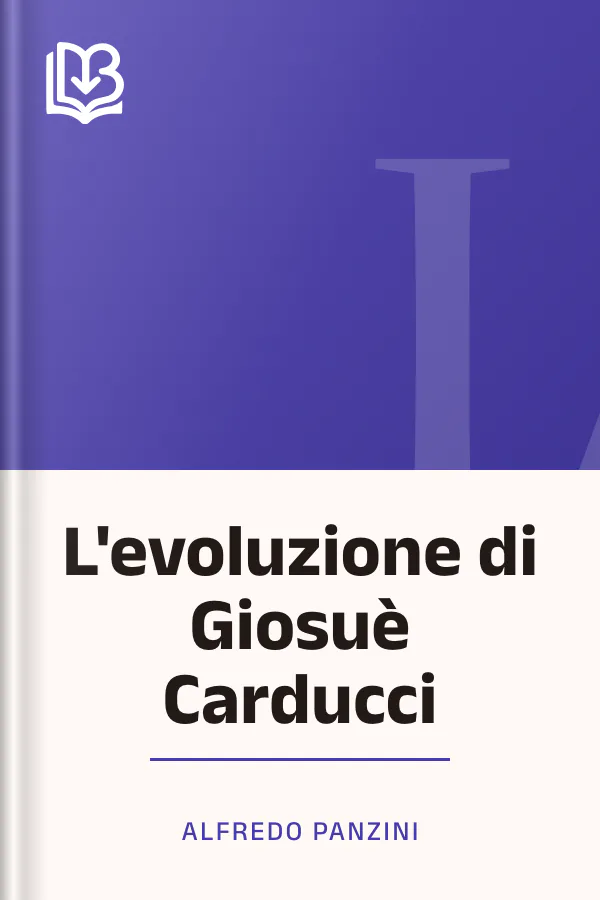 L'evoluzione di Giosuè Carducci di Alfredo Panzini, copertina del libro