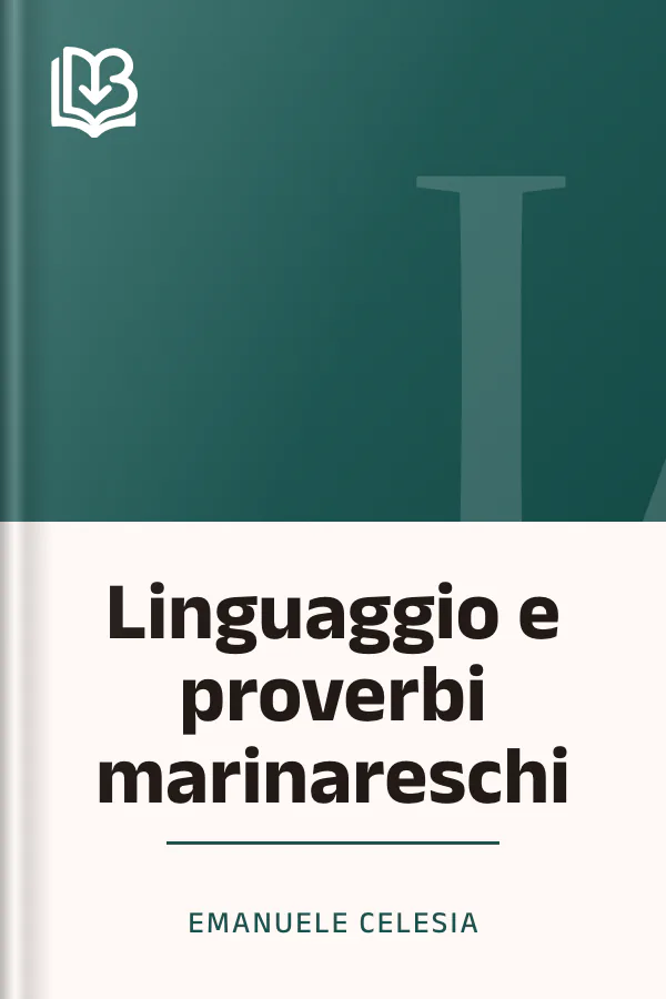 Linguaggio e proverbi marinareschi di Emanuele Celesia, copertina del libro