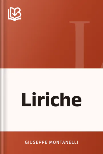 Liriche di Giuseppe Montanelli, copertina del libro