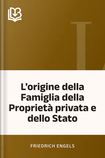 L'origine della Famiglia della Proprietà privata e dello Stato di Friedrich Engels, copertina del libro