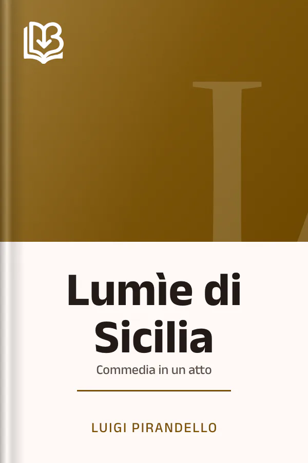 Lumìe di Sicilia di Luigi Pirandello, copertina del libro
