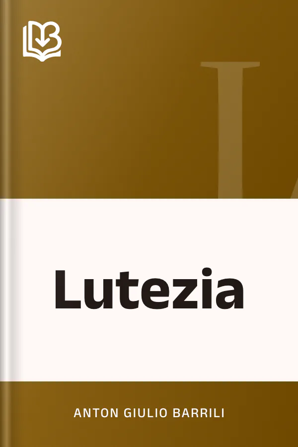 Lutezia di Anton Giulio Barrili, copertina del libro