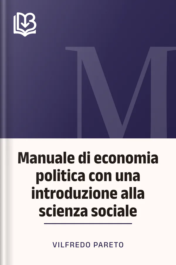 Manuale di economia politica con una introduzione alla scienza sociale di Vilfredo Pareto, copertina del libro