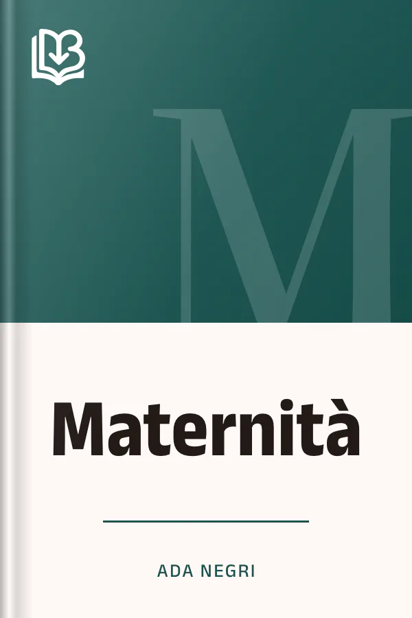 Maternità di Ada Negri, copertina del libro