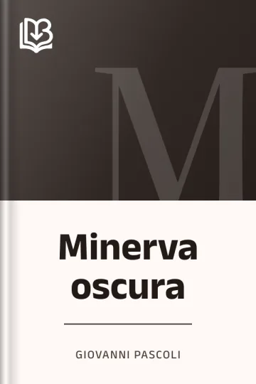Minerva oscura di Giovanni Pascoli, copertina del libro