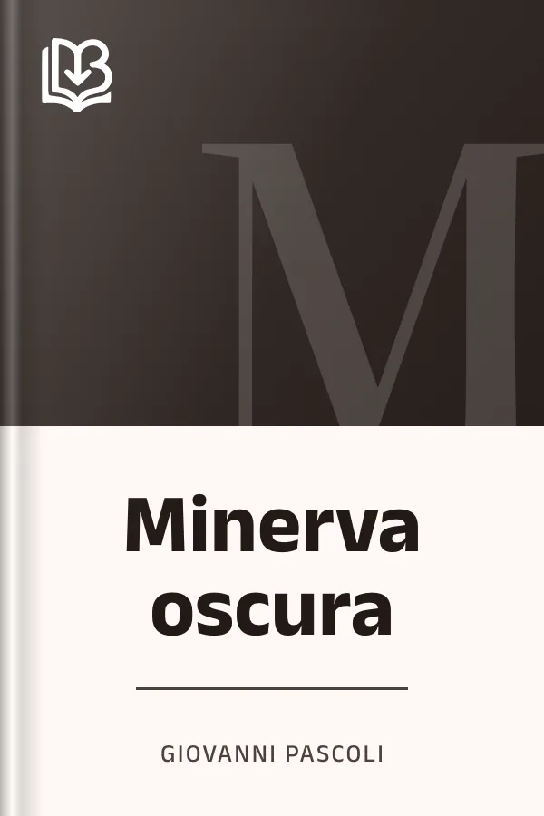 Minerva oscura di Giovanni Pascoli, copertina del libro