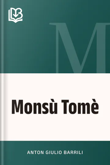 Monsù Tomè di Anton Giulio Barrili, copertina del libro